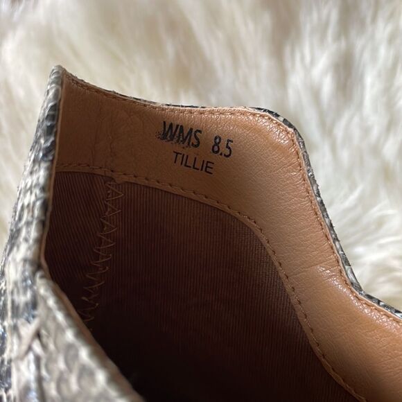 Report Barrie Womens Multicolor Snakeskin Block Heel Mule Size 8.5 - Picture 11 of 11